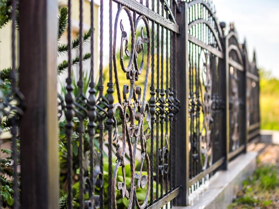 ornate wrought iron fence